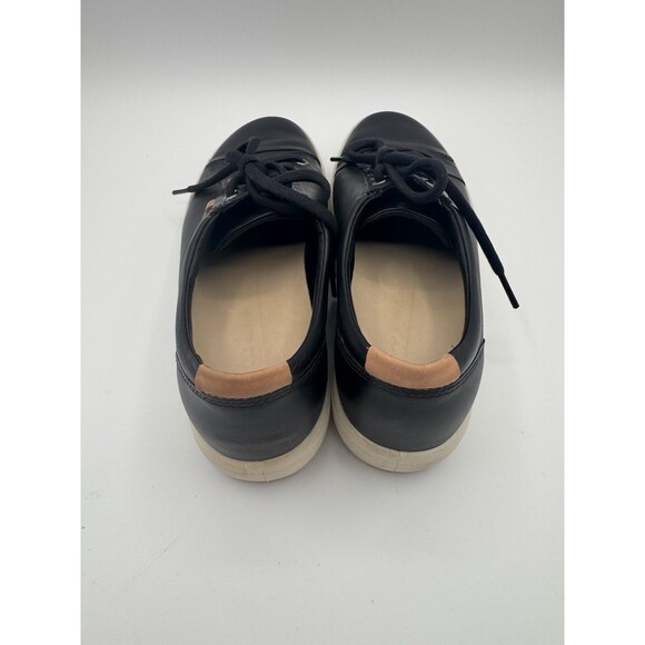 Ecco Sneakers Soft 7 Low Womens Size 9-9.5 Black Casual Walking Lace Up Shoes - Picture 7 of 16